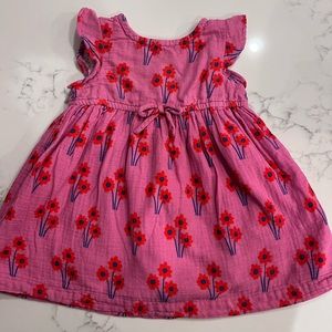 Hannah Andersson 12-18 Month Baby Flutter Sleeve Muslin Dress